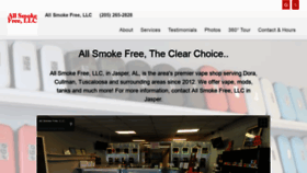 What Allsmokefreereviews.com website looked like in 2019 (5 years ago)