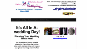 What A-weddingday.com website looked like in 2019 (5 years ago)