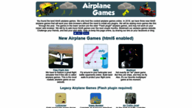 What Airplanegames.org website looked like in 2019 (5 years ago)