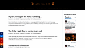 What Aisha-haadi.com website looked like in 2019 (5 years ago)