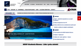 What Akademiamddp.pl website looked like in 2019 (5 years ago)