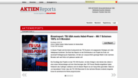 What Aktienreports.de website looked like in 2019 (5 years ago)