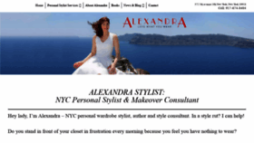 What Alexandrastylist.com website looked like in 2019 (5 years ago)