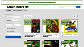 What Artikelhaus.de website looked like in 2019 (5 years ago)