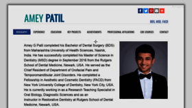 What Ameypatil.com website looked like in 2019 (7 years ago)