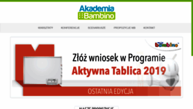 What Akademiabambino.pl website looked like in 2019 (5 years ago)