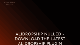 What Alidropshipnulled.net website looked like in 2019 (5 years ago)