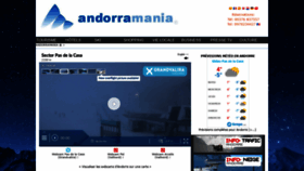 What Andorramania.com website looked like in 2019 (5 years ago)