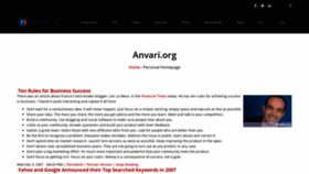 What Anvari.org website looked like in 2019 (5 years ago)