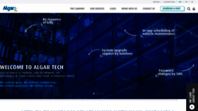 What Algartech.com website looked like in 2019 (5 years ago)