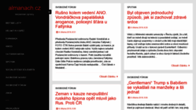What Almanach.cz website looked like in 2019 (5 years ago)