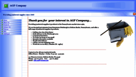 What Agfcompany.com website looked like in 2019 (5 years ago)