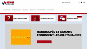 What Aidantattitude.fr website looked like in 2019 (5 years ago)