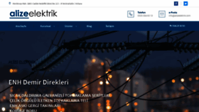What Alizeelektrik.com website looked like in 2019 (5 years ago)