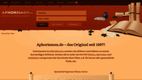 What Aphorismen.de website looked like in 2019 (5 years ago)