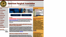 What Americansurgical.org website looked like in 2019 (5 years ago)
