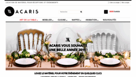 What Acaris.fr website looked like in 2019 (5 years ago)
