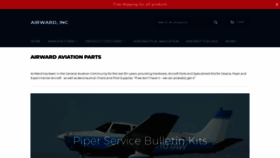 What Airward.com website looked like in 2019 (6 years ago)