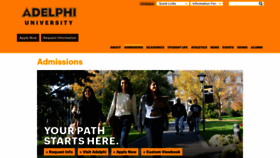 What Admissions.adelphi.edu website looked like in 2019 (5 years ago)