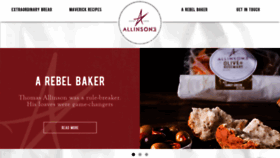 What Allinsonsbread.co.uk website looked like in 2019 (5 years ago)
