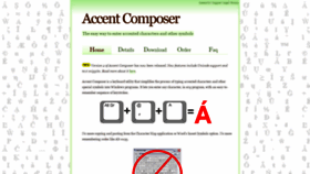 What Accentcomposer.com website looked like in 2019 (5 years ago)