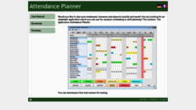 What Attendance-planner.com website looked like in 2019 (5 years ago)