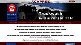 What Acapree.com website looked like in 2019 (5 years ago)