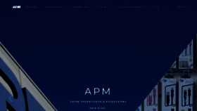What Apmfrance.com website looked like in 2019 (5 years ago)