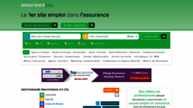 What Assurancejob.com website looked like in 2019 (5 years ago)