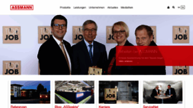 What Assmann.de website looked like in 2019 (5 years ago)
