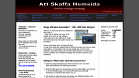 What Att-skaffa-hemsida.se website looked like in 2019 (5 years ago)