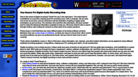 What Audiominds.com website looked like in 2019 (5 years ago)