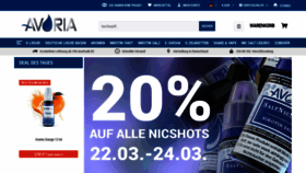What Avoria-liquids.de website looked like in 2019 (5 years ago)