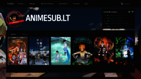 What Animesub.lt website looked like in 2019 (5 years ago)
