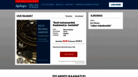 What Ajalooraamatud.ee website looked like in 2019 (5 years ago)