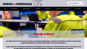 What Academievoorambulancezorg.nl website looked like in 2019 (5 years ago)