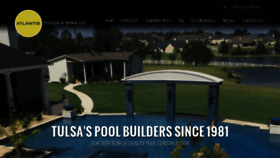 What Atlantispoolsandspasinc.com website looked like in 2019 (6 years ago)