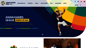 What Asiangames2018.id website looked like in 2019 (5 years ago)