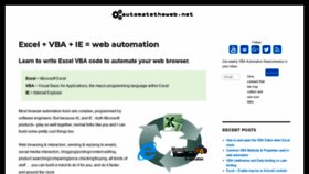 What Automatetheweb.net website looked like in 2019 (7 years ago)