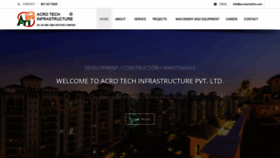 What Acrotechinfra.com website looked like in 2019 (5 years ago)