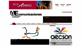 What Aecomunicaciones.com website looked like in 2019 (5 years ago)