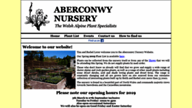 What Aberconwynursery.co.uk website looked like in 2019 (6 years ago)