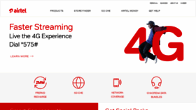 What Airtel.co.zm website looked like in 2019 (5 years ago)