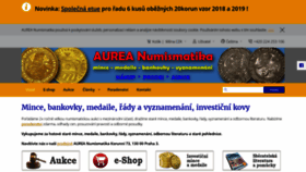 What Aurea.cz website looked like in 2019 (5 years ago)