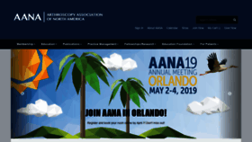 What Aana.org website looked like in 2019 (5 years ago)