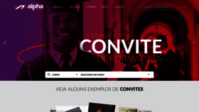 What Alphaconvites.com.br website looked like in 2019 (5 years ago)