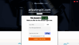 What Arizatespiti.com website looked like in 2019 (5 years ago)