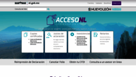 What Acceso.nl.gob.mx website looked like in 2019 (5 years ago)