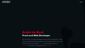 What Arden.nl website looked like in 2019 (5 years ago)