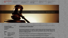 What Anwaltskanzlei-schreiber.de website looked like in 2019 (5 years ago)